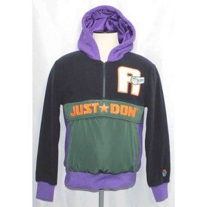 Just Don All City Fleece‎ Hoodie Embroidered Mens Size Small